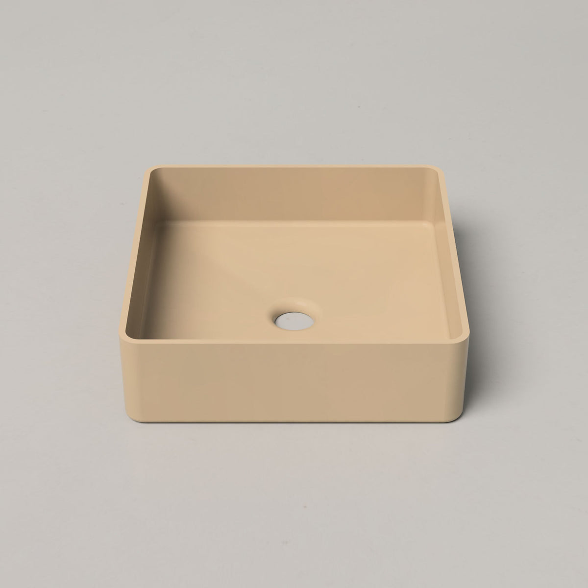 Nood Co Vesl Square Concrete Basin in Sand | Nood Co