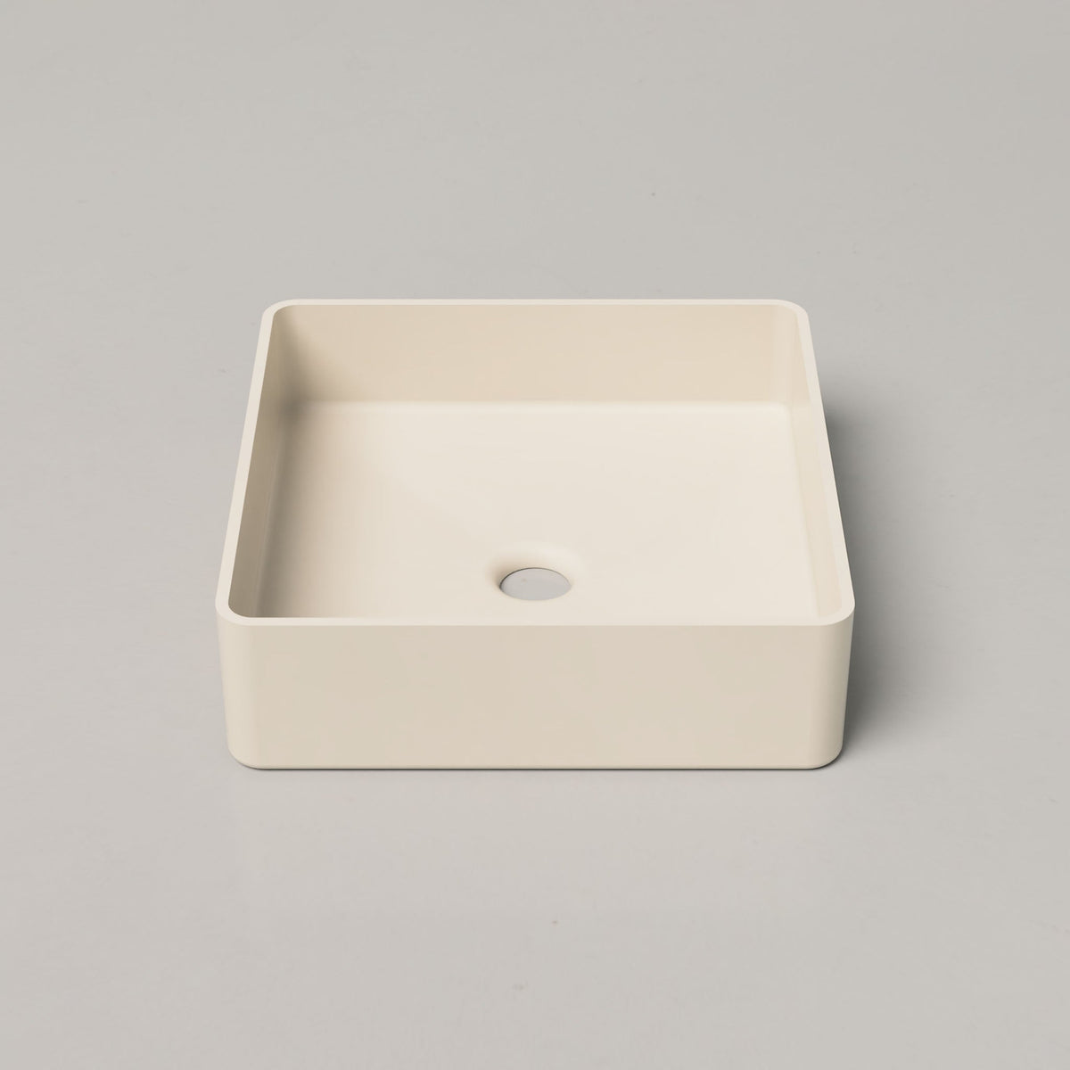 Nood Co Vesl Square Concrete Basin in Wheat | Nood Co