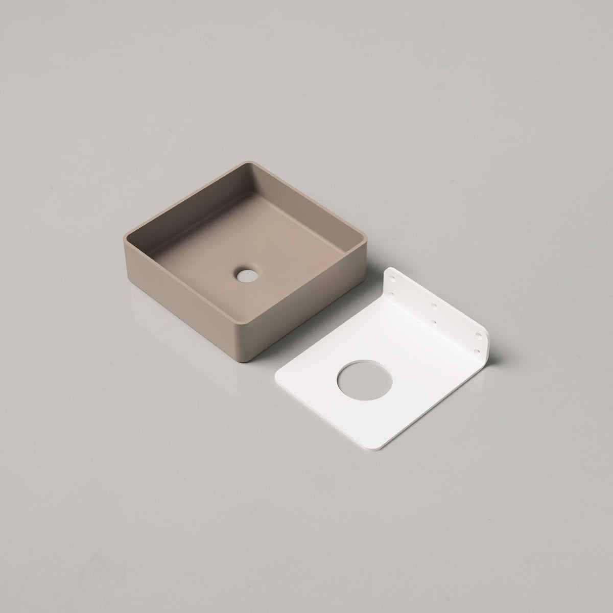 Nood Co Vesl Square Concrete Basin in Karri | Nood Co