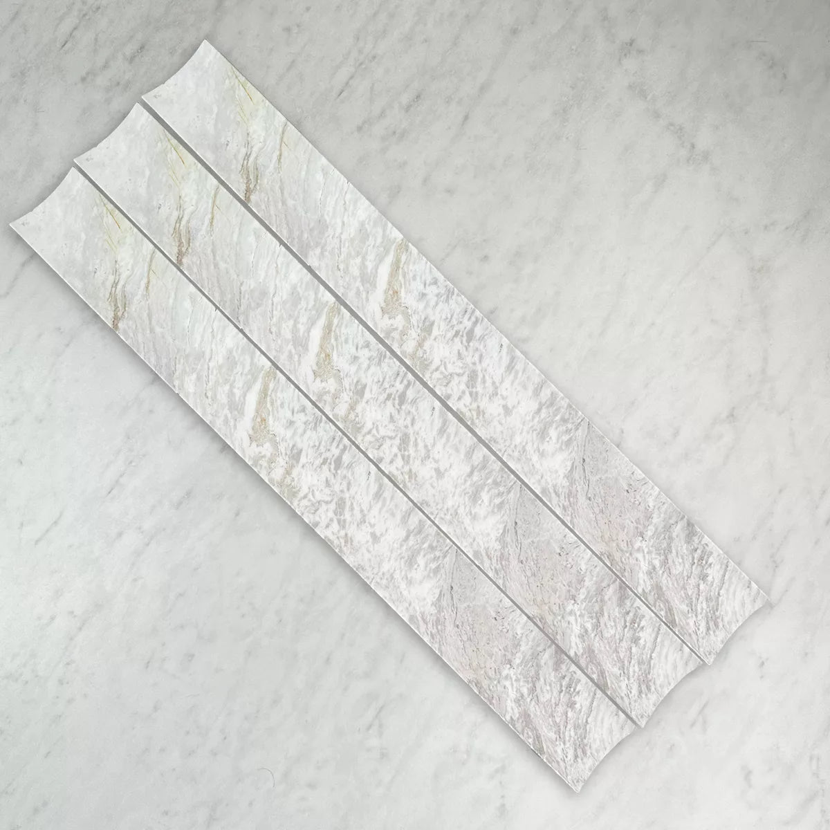 Concave Natural Stone Flute in Volacas, Honed finish