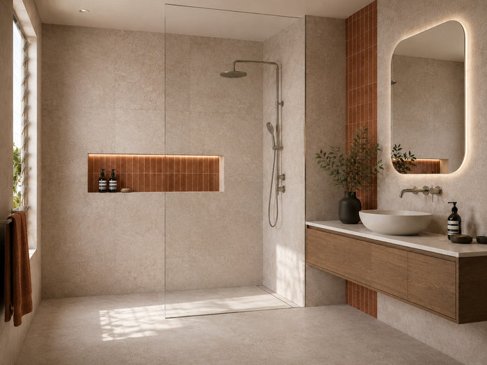 Alps Porcelain Floor & Wall Tile in Beige, Grey & Silver, Matt finish