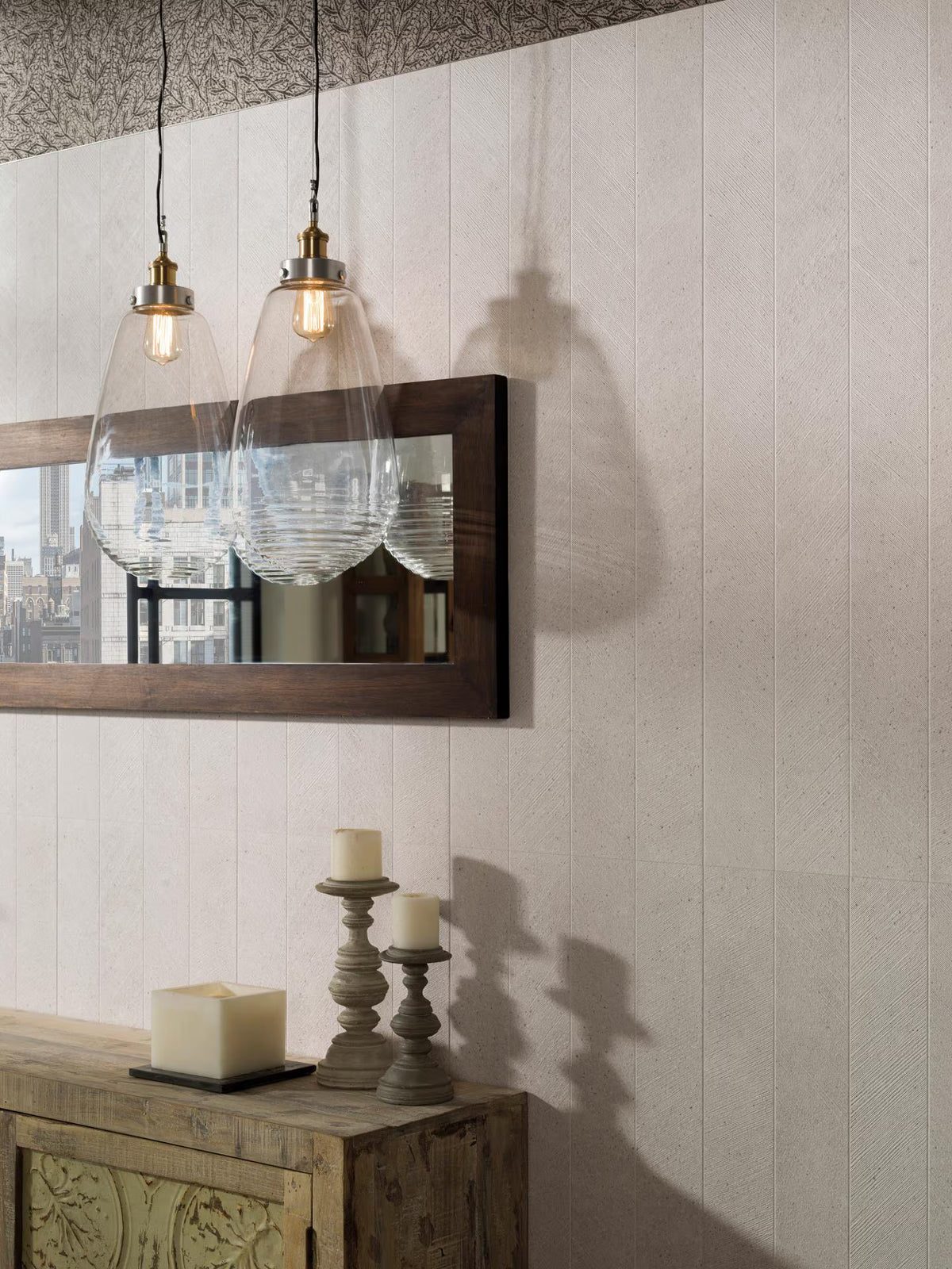 Bottega Series Spanish Floor and Wall Tile in White, Matt & 3D / Texture finish
