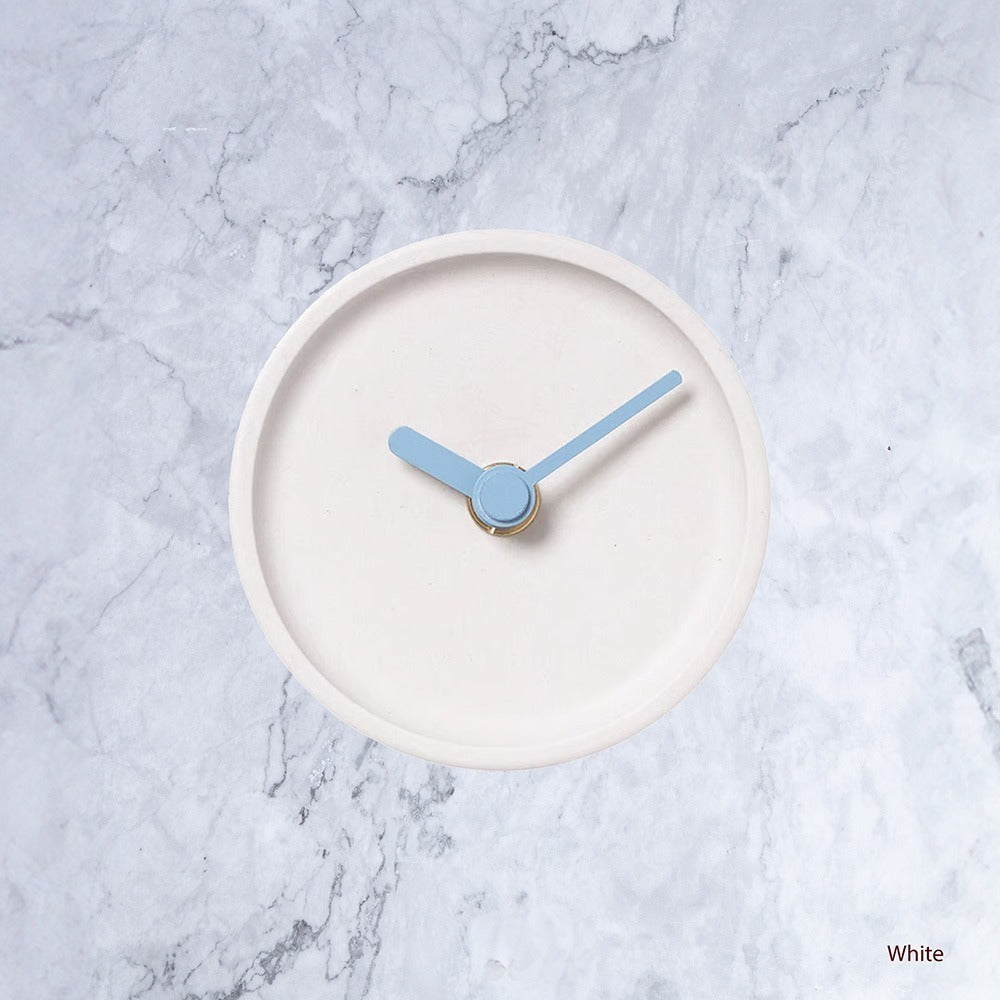 Kanto Japanese Crafted Small Clock in White