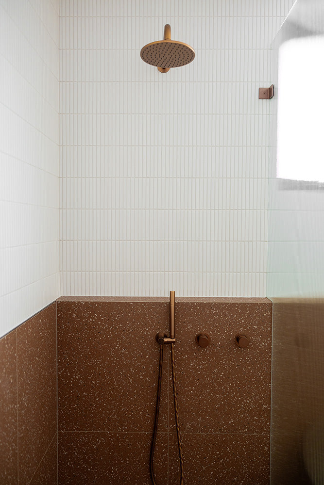 Botanica Kit Kat Series Porcelain Mosaic in Terracotta, Light Sage Green, Sage Green & White, Matt finish