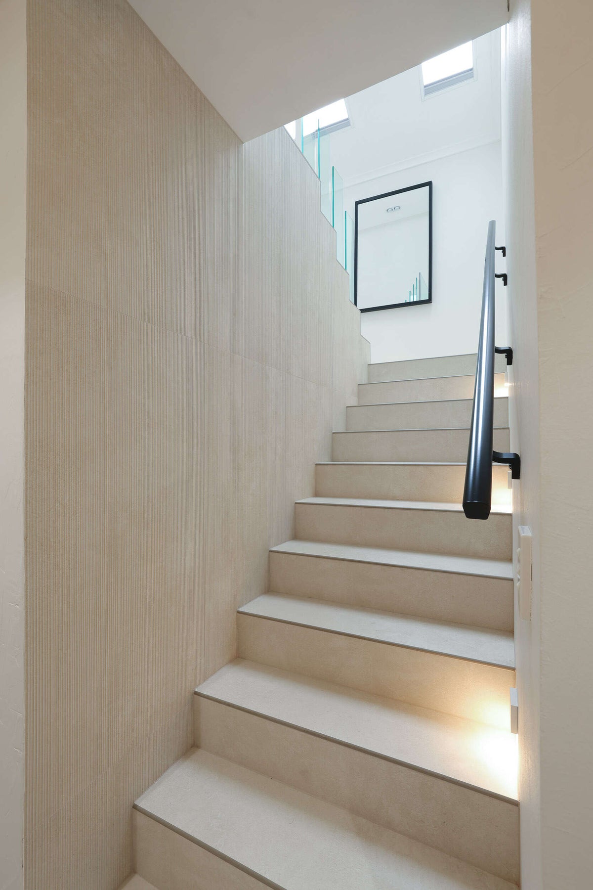 Travertine Soft Stone 3D Porcelain Floor and Wall Tile in Beige, Matt finish