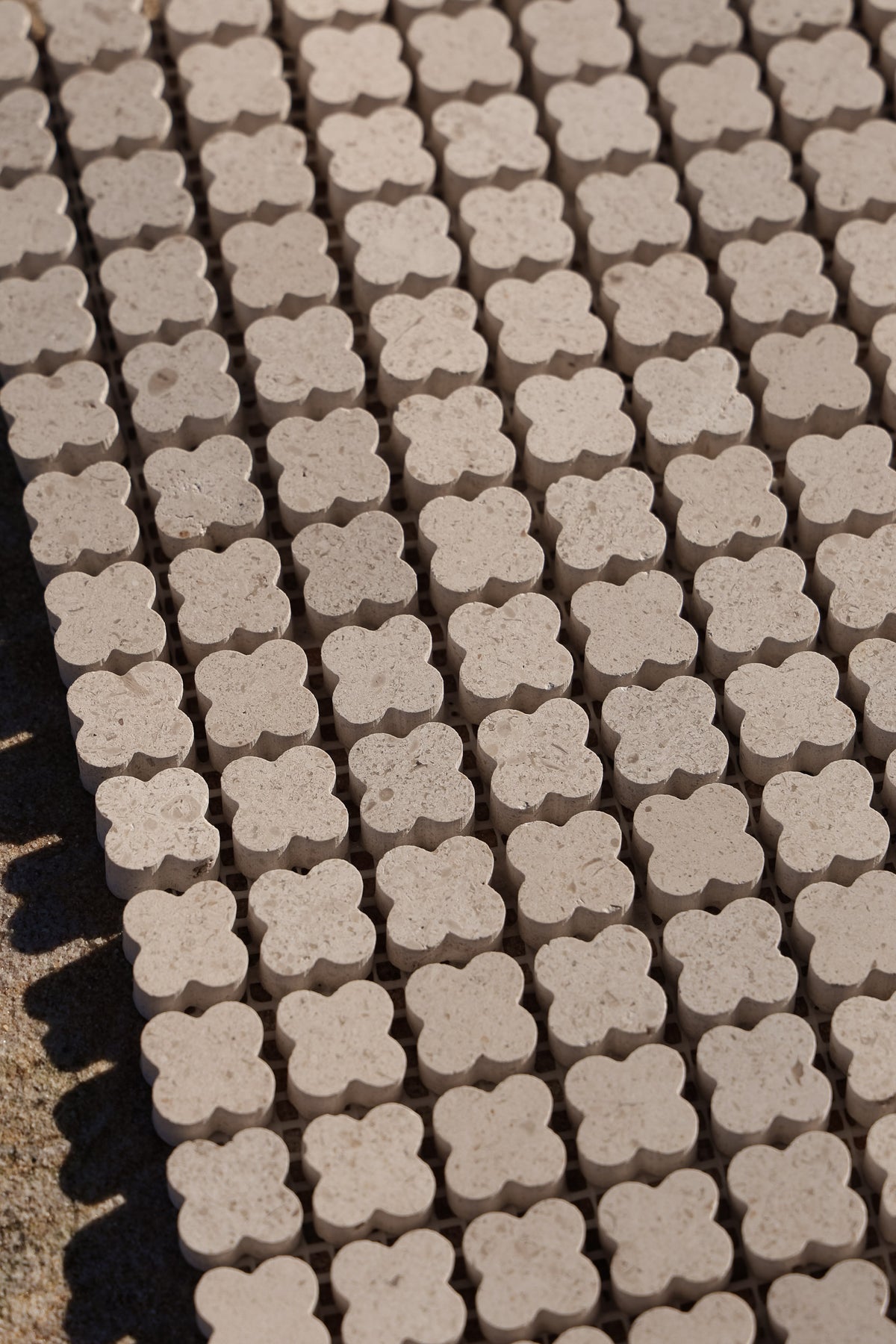 Alhambra Flower Portuguese Limestone Mosaic – Honed finish