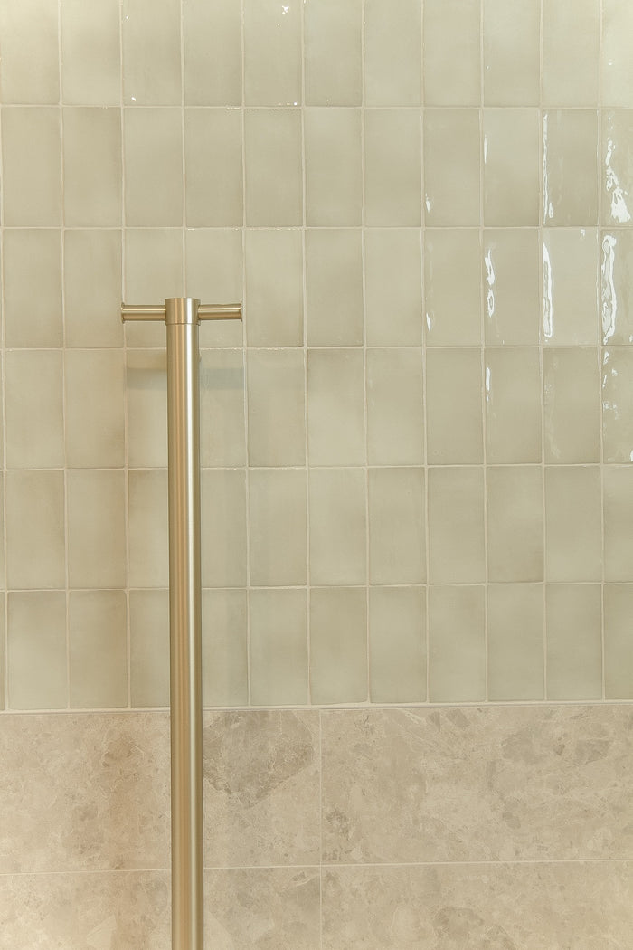 Manacor Series Spanish Handmade Wall Tile in Mint ( Sage Green ), Basil, Moon, Beige, Pink & White, Gloss finish