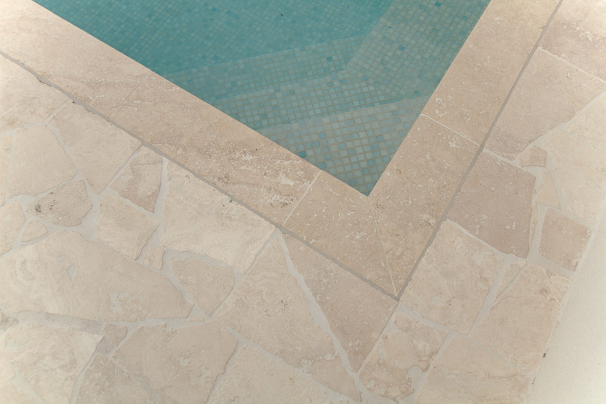 Classic Ivory Crazy Pave Natural Stone