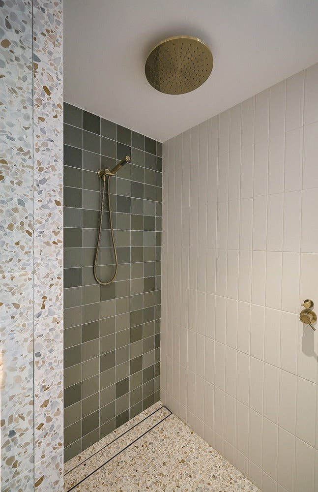Rubik Square Floor & Wall Spanish Tile 123x123mm in Anthracite, Blue, Clay, Green, Sage, Sand, Silver, Taupe & White, Matt finish