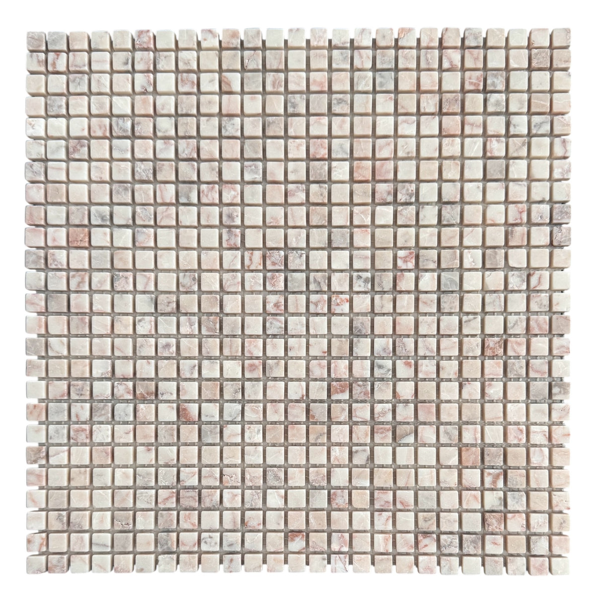 Rosso Square Marble Tile & Mosaic | Tumbled Natural Stone