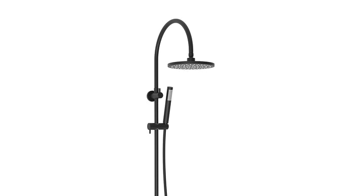 Soul Slimline Gooseneck Shower Set in Matte Black | ADP #Colour_Matte Black