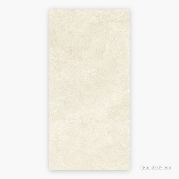 Cairo Limestone Look Porcelain Tile | EZIGrip Indoor Outdoor Tile in Bone, Grip finish