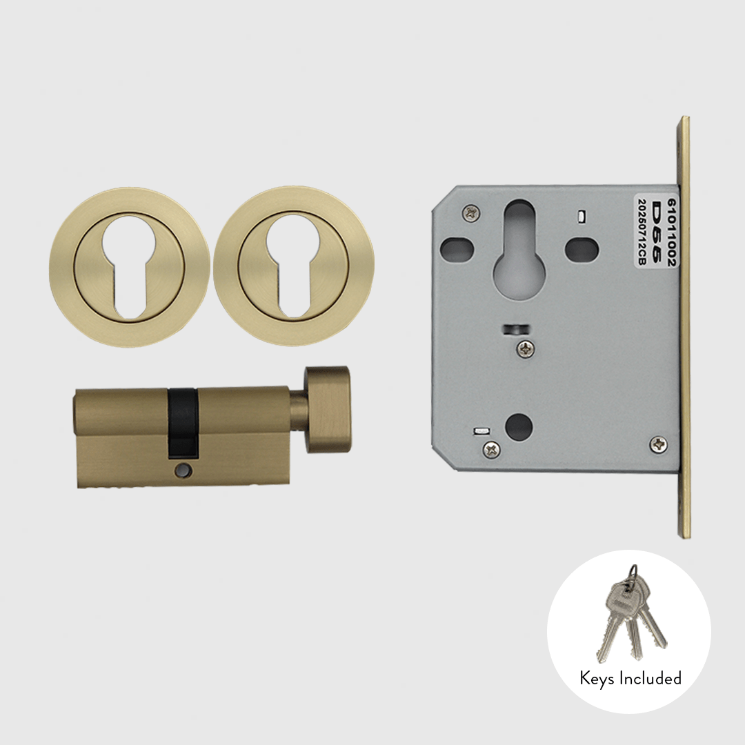 Brushed Gold - Mortice Lock