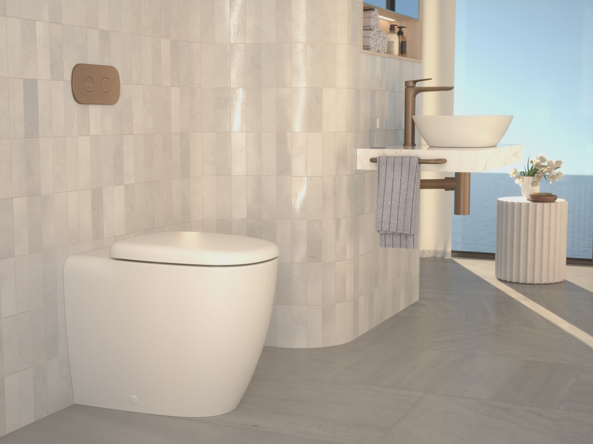 Contura II Bathroom Shelf in Brushed Bronze | Caroma