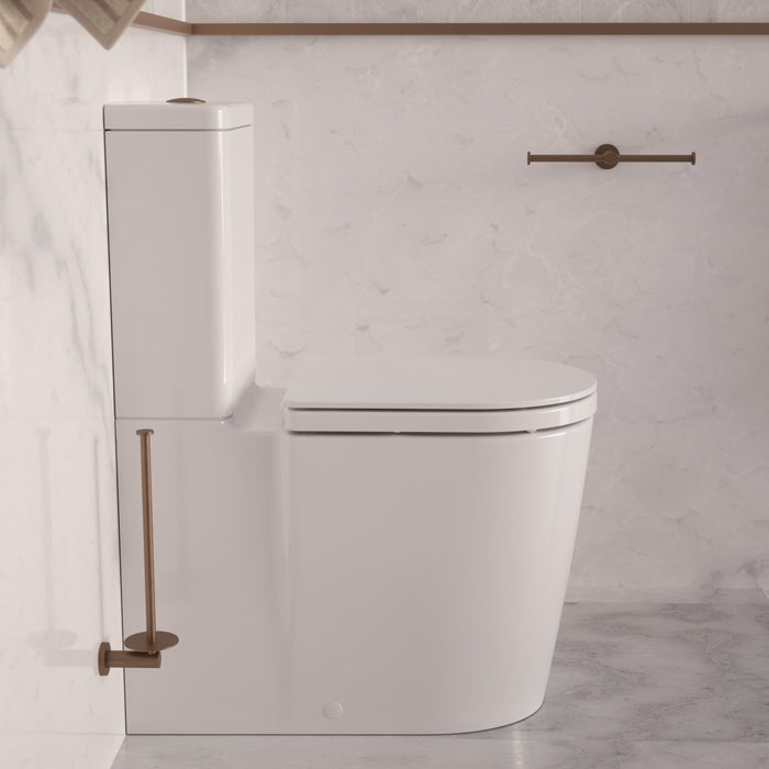 Liano II Toilet Roll Holder in Brushed Brass | Caroma #Colour_Brushed Brass