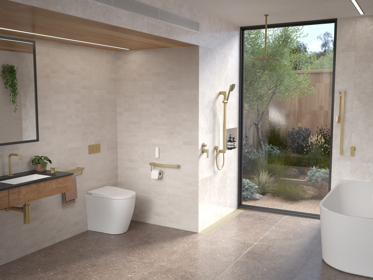 Urbane II Universal Rail Shower in Chrome | Caroma