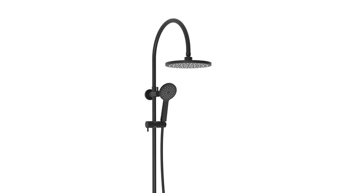 Soul Classic Gooseneck Shower Set in Matte Black | ADP #Colour_Matte Black