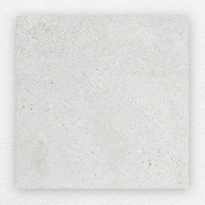 Concrete Rock White porcelain tile #Colour_White