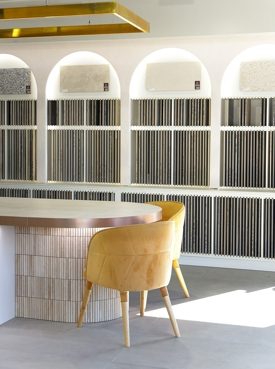 Natural stone tile detail from a Design Tiles residential project