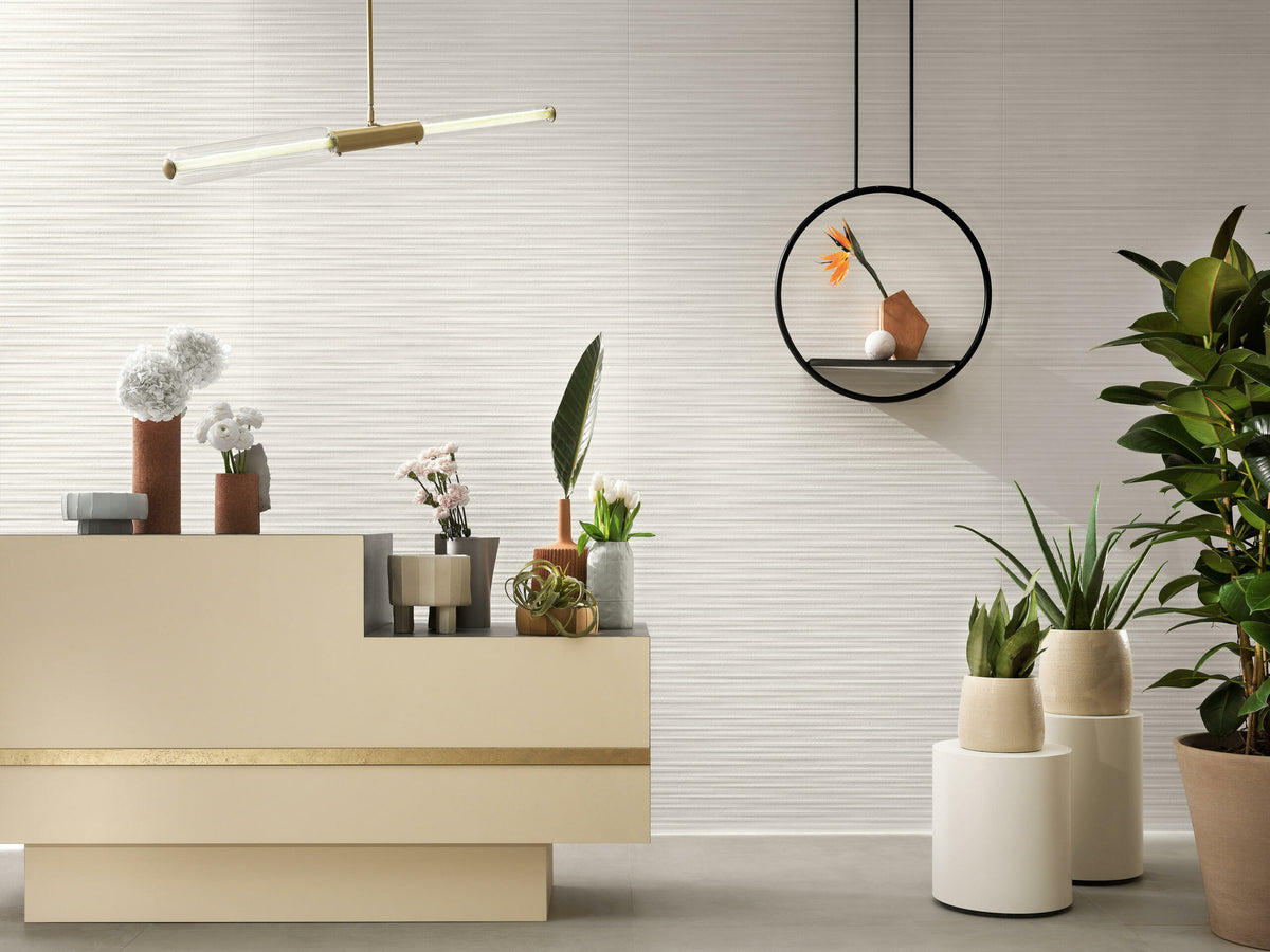 Atlas Concorde 3D Wall Plaster Combed porcelain tile