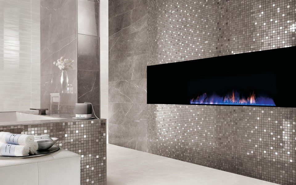 Atlas Concorde Marvel Silver Mosaic porcelain tile