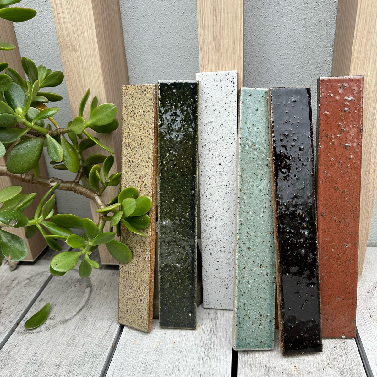 Kazoku handcrafted Japanese mosaic tiles in a finished interior