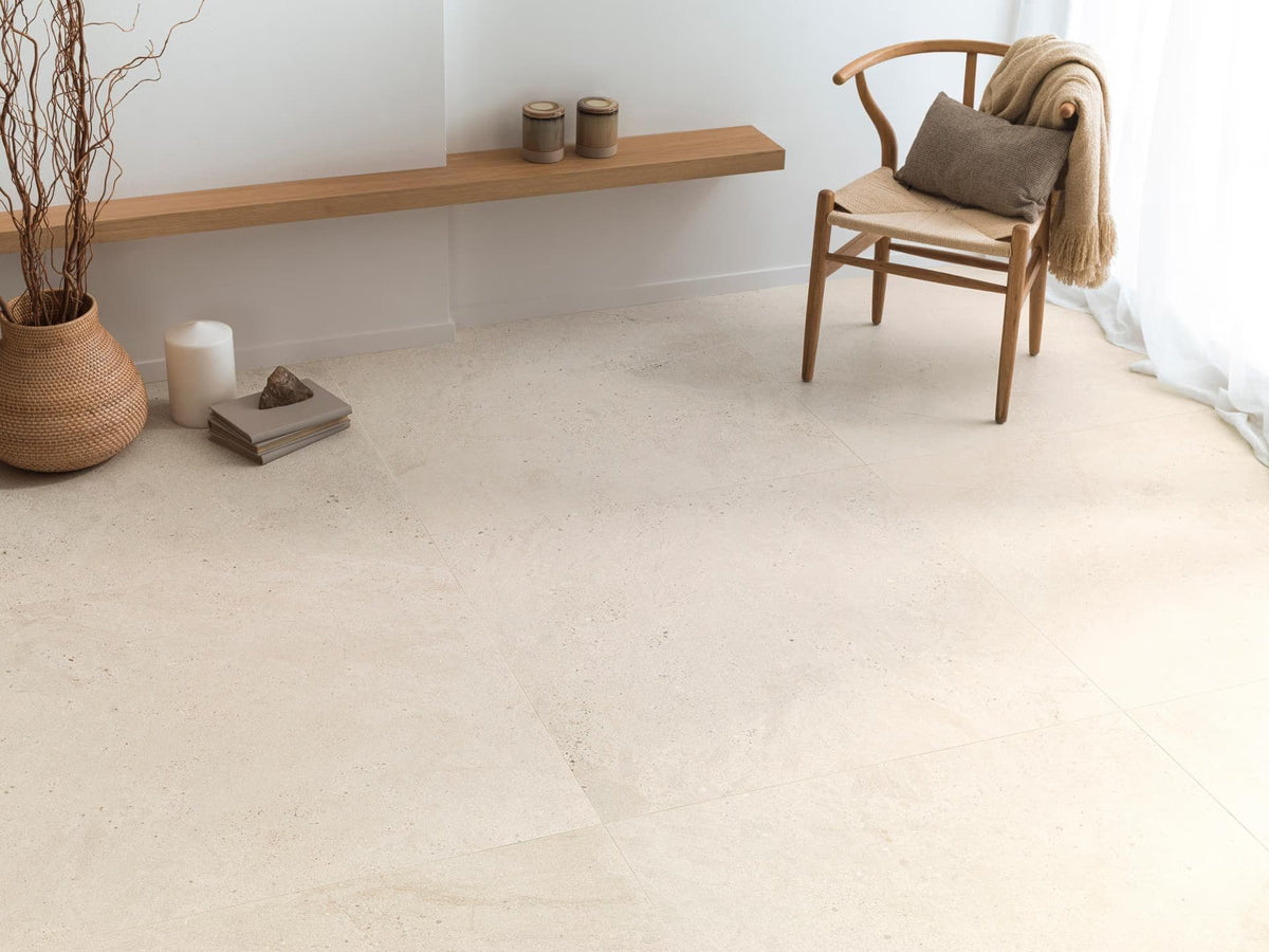 Porcelanosa ceramic surfaces in a contemporary bathroom