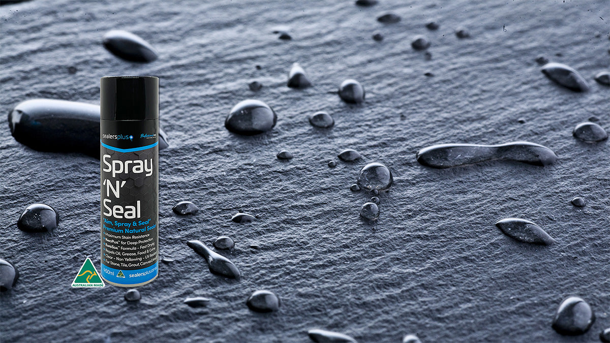 Spray'N'Seal in use on a tiled floor | Sealers Plus