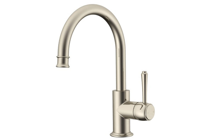 Eternal Gooseneck Basin Mixer in Brushed Nickel | ADP #Colour_Brushed Nickel