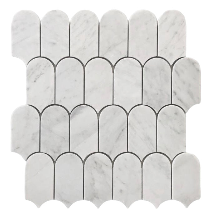 Carrara Feather Marble Mosaic | Honed Natural Stone