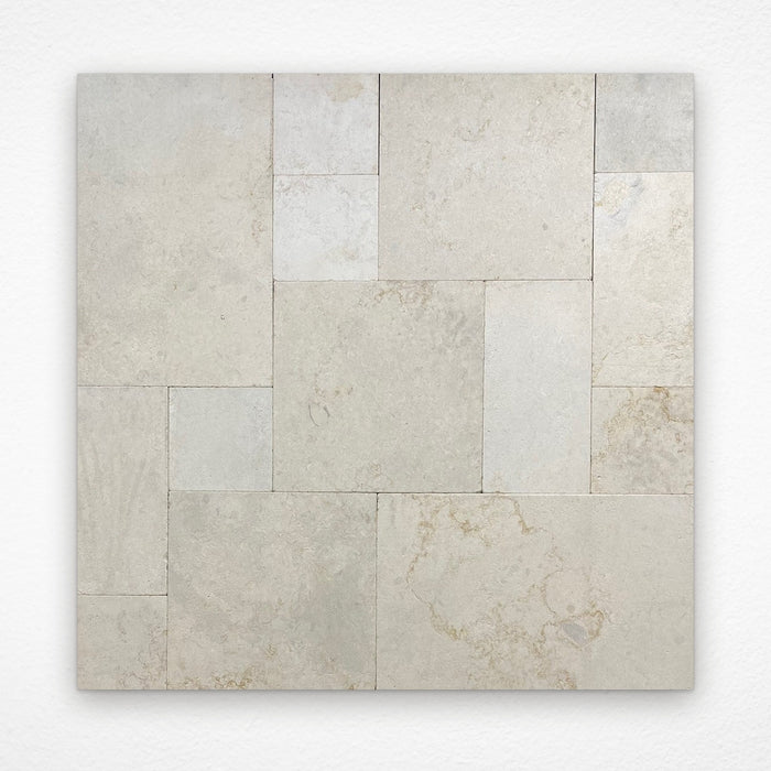 Crema Novelda Sandblasted & Tumbled Limestone French Pattern