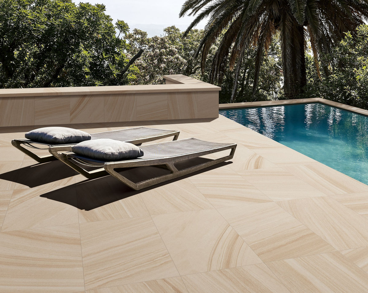 Hawkesbury Ridge Sandstone Look 20mm Porcelain Paver
