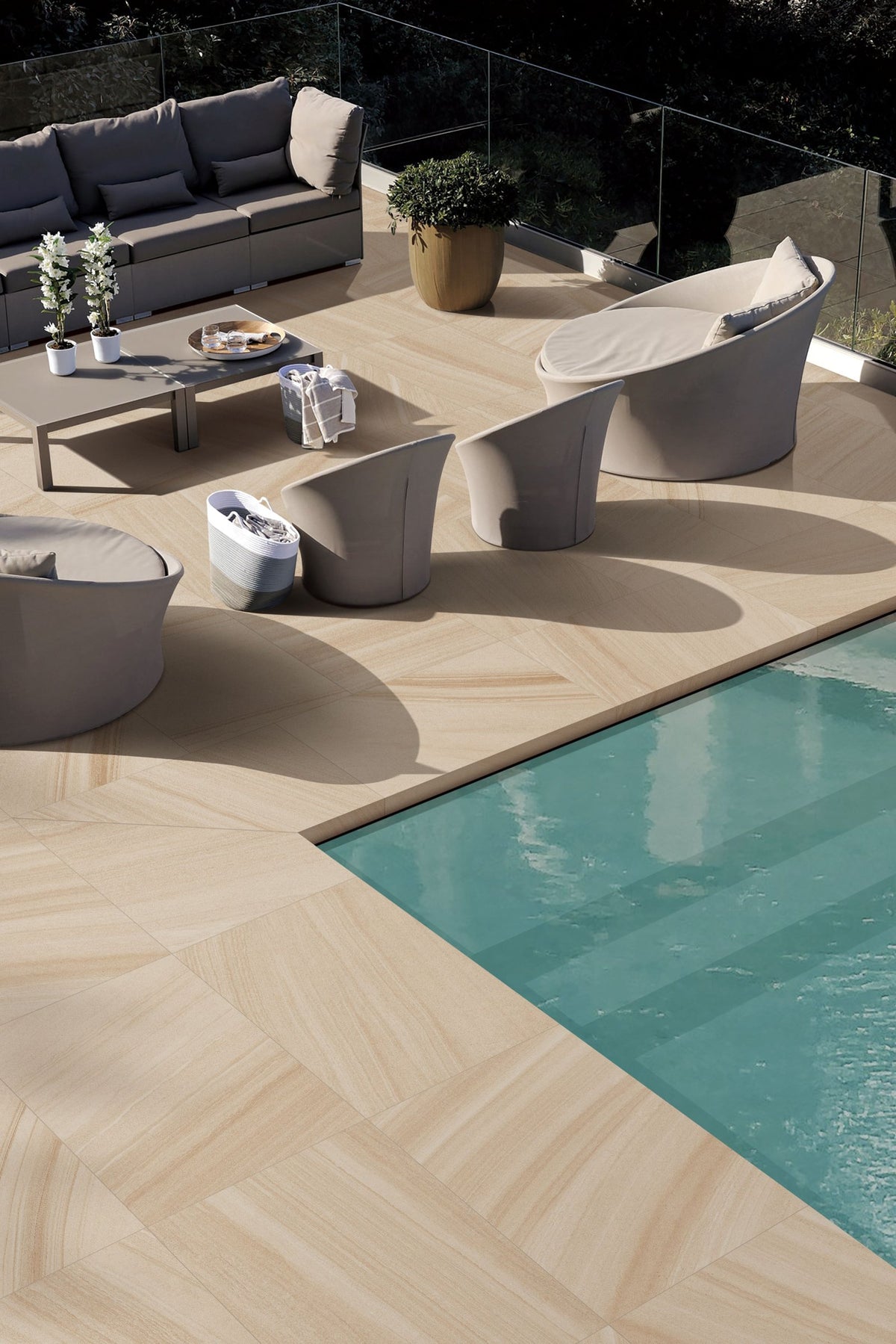Hawkesbury Ridge Sandstone Look 20mm Porcelain Paver