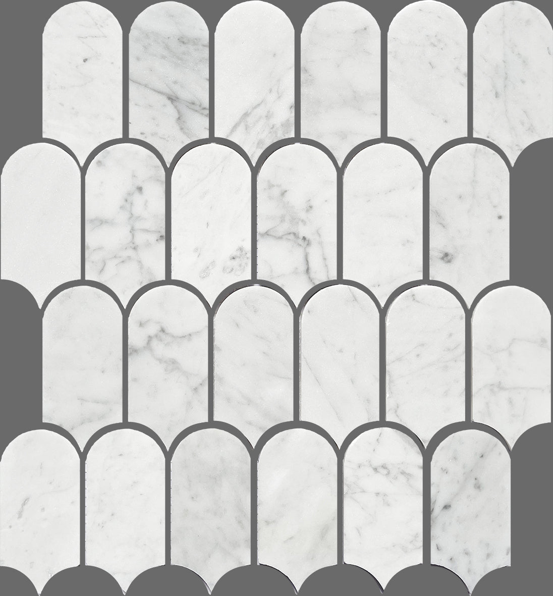Artemis Feather Honed Marble Mosaic 50x103