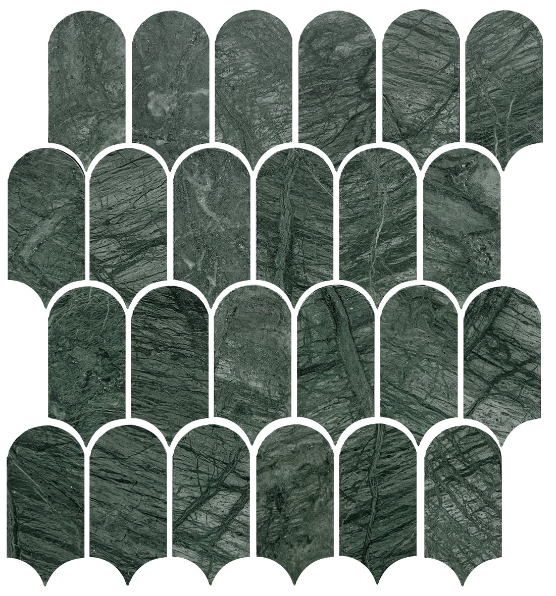 Artemis Feather Honed Marble Mosaic 50x103