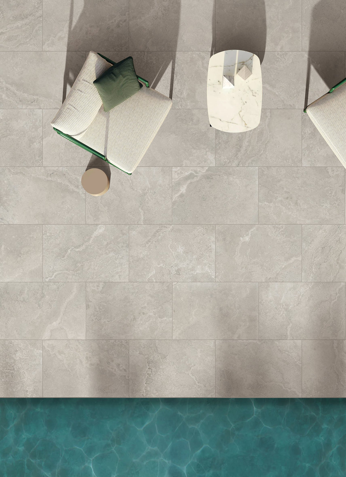 Crown Travertine Look Porcelain Pool Coping 400x600x20