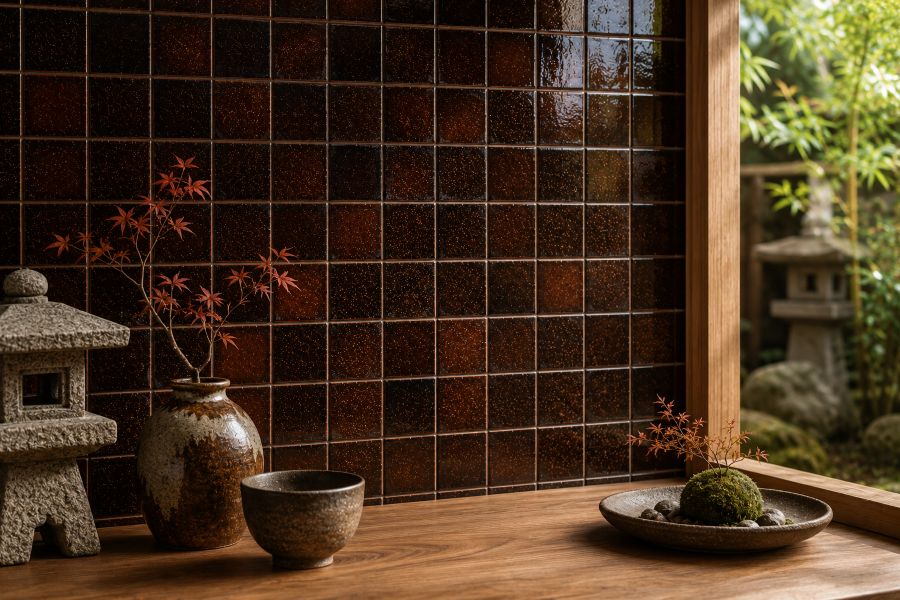 Kito Speckled Japanese Mosaic Tile