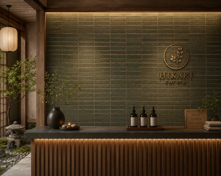 Kito Speckled Japanese Mosaic Tile
