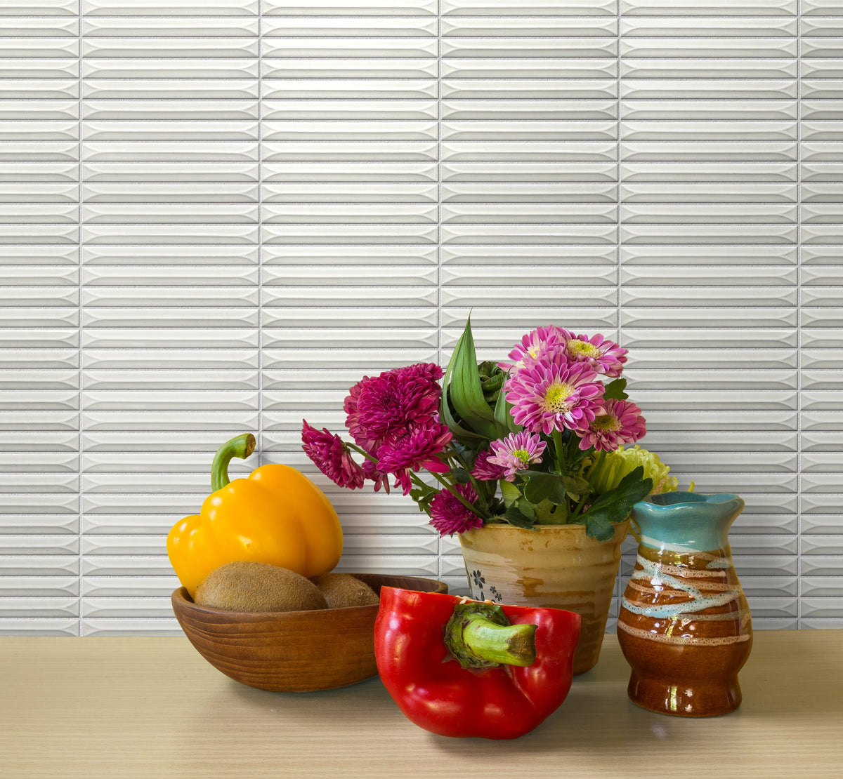 Ukibori Gloss Porcelain Finger Mosaic 15x145