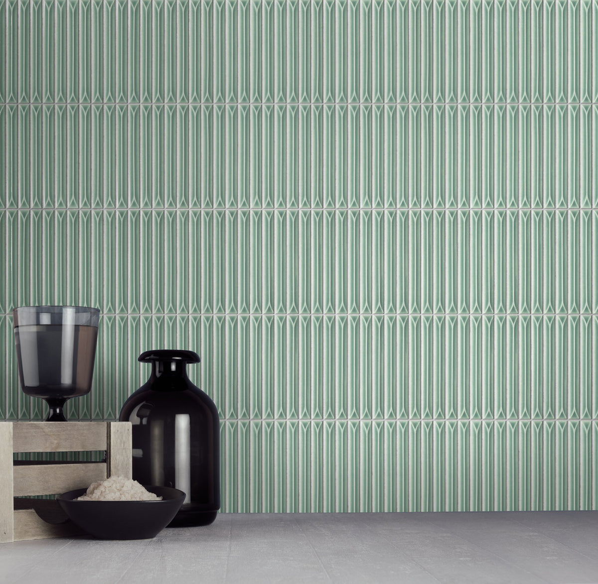 Ukibori Gloss Porcelain Finger Mosaic 15x145