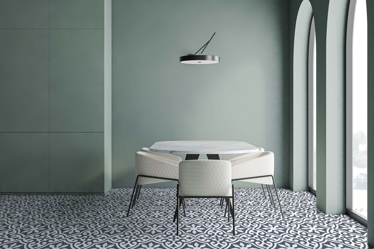 Kenthurst Encaustic Look Patterned Floor & Wall Tile Australian Made 300x300mm