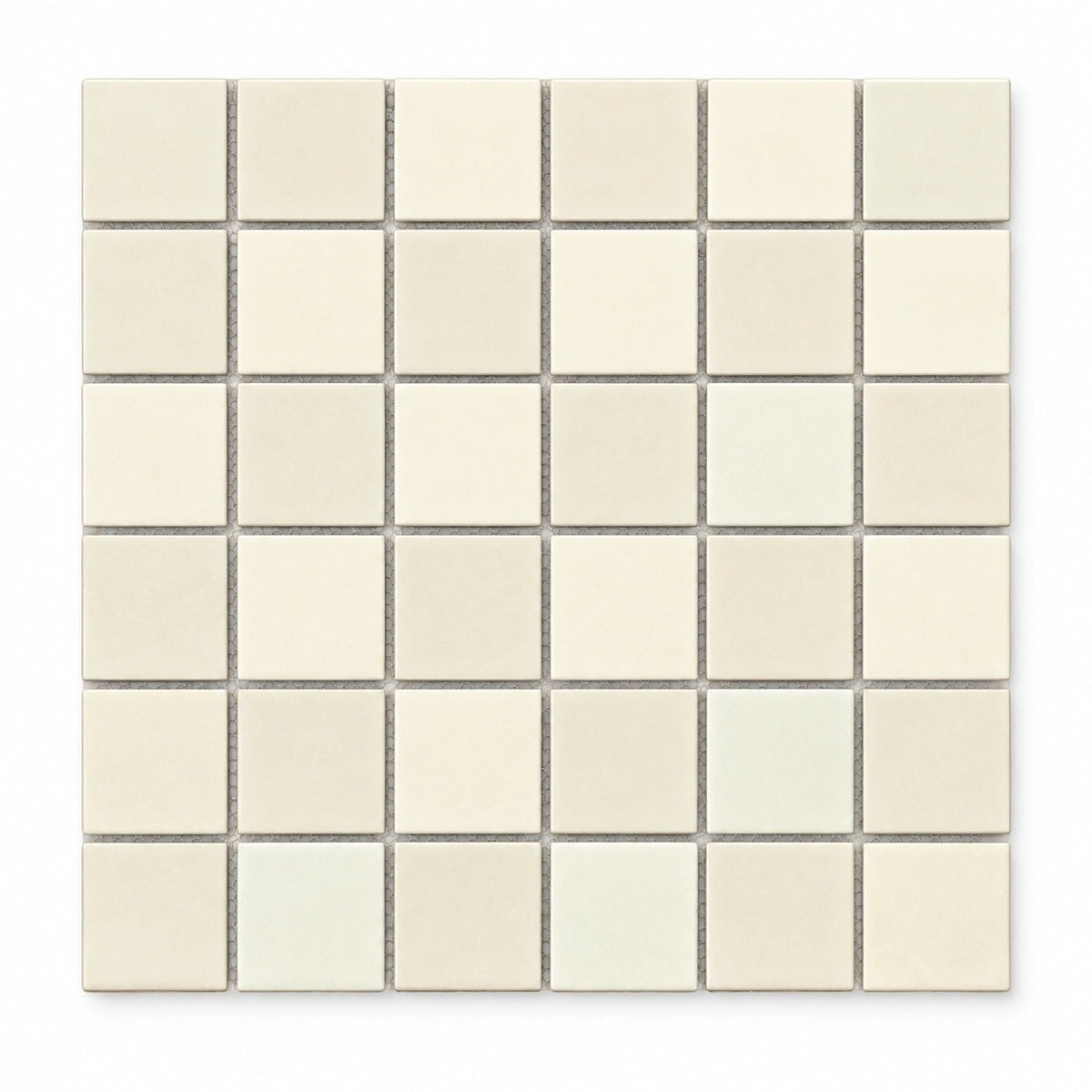Grid Series Soho White Matt Square Mosaic Tile 48x48