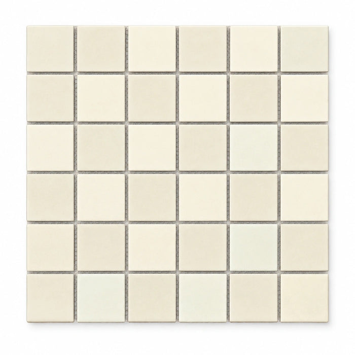 Grid Series Soho White Matt Square Mosaic Tile 48x48