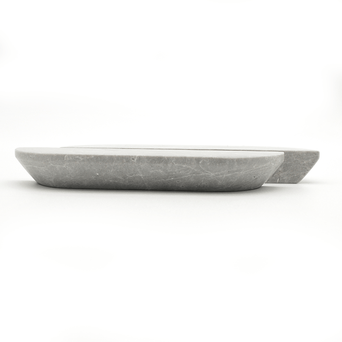 Stone Cabinet Pull in Hermes Grey Marble | Zephra #Finish_Hermes Grey Marble