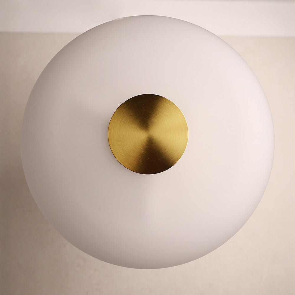 Lunara Tarvern Table Lamp in Travertine and Brass Gold