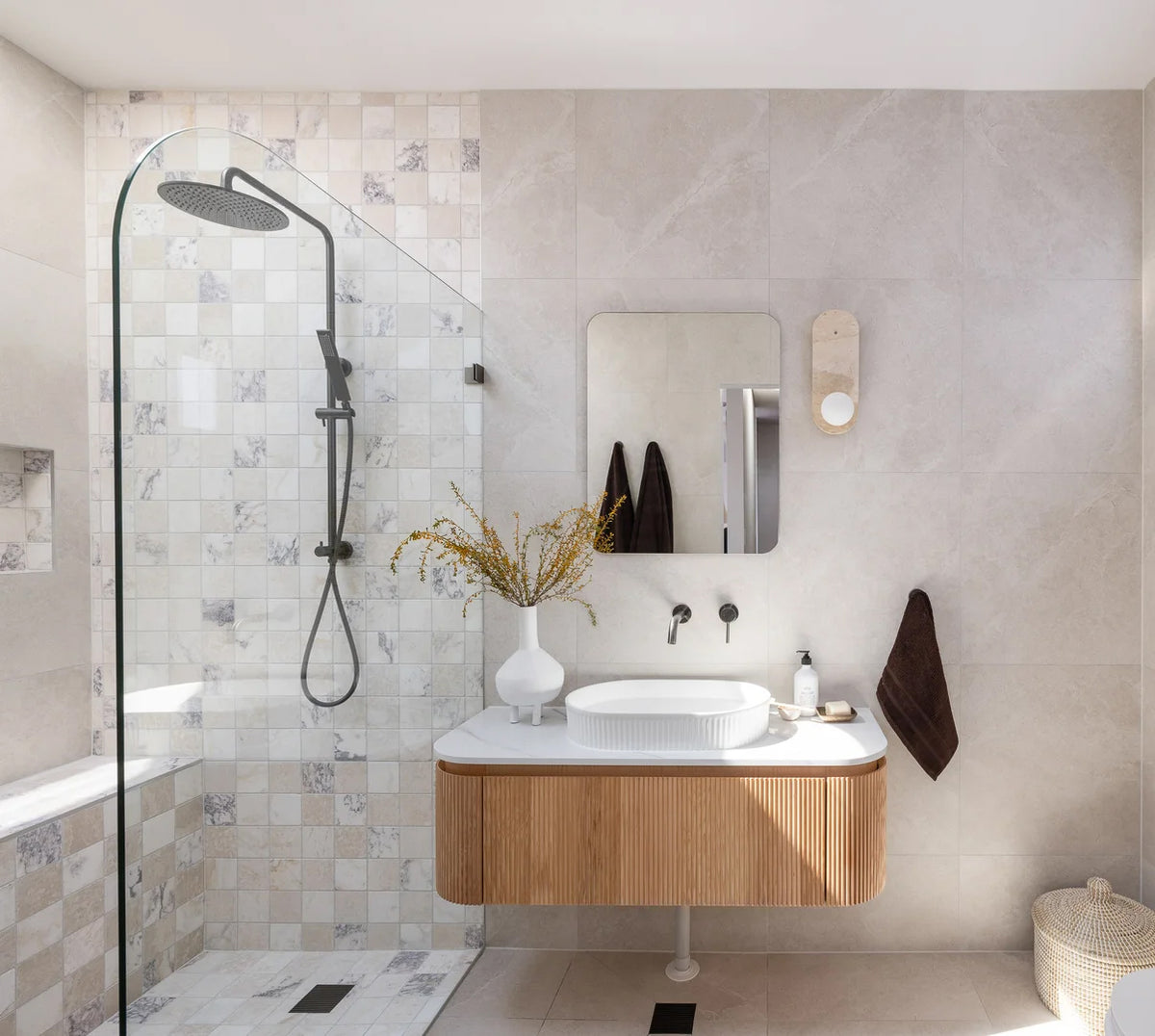 Ivory Stone Look Porcelain Floor and Wall Tile – Matt & External finish