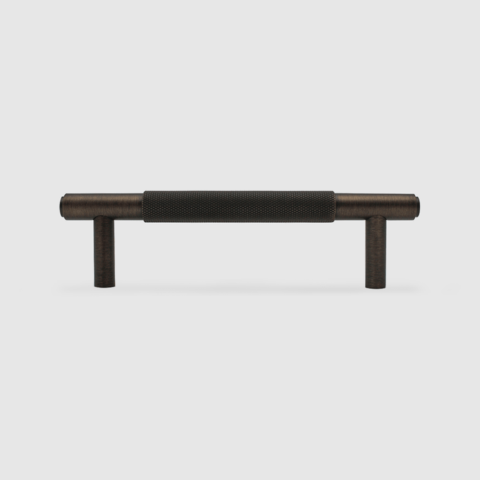 Knurled Cabinet Handle in Aged Bronze | Zephra #Finish_Aged Bronze