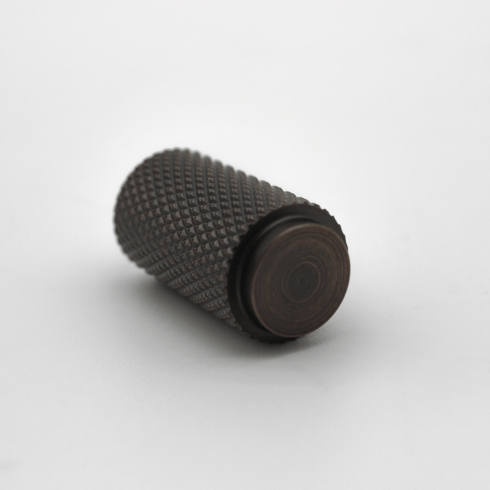 Knurled Cabinet Knob in Aged Bronze | Zephra #Finish_Aged Bronze