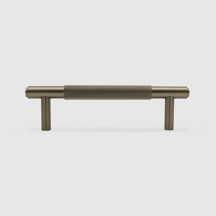 Knurled Cabinet Handle in Brushed Gold | Zephra #Finish_Brushed Gold