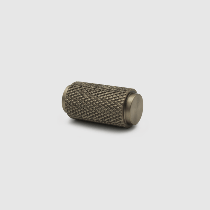 Knurled Cabinet Knob in Brushed Gold | Zephra #Finish_Brushed Gold